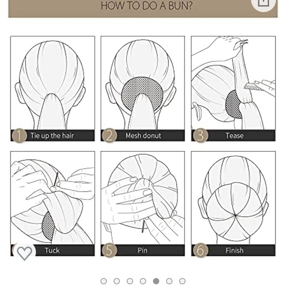 Pack of 4 hair donut buns, sizes in photo (not included 9cmx3.54 inches) - Picture 4 of 5